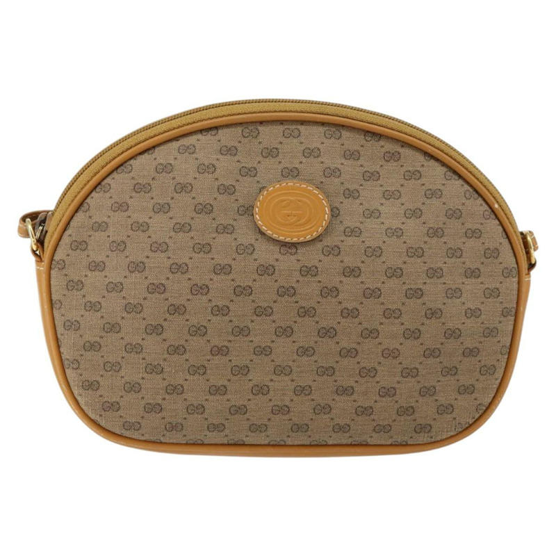 【日本直送】GUCCI Micro GG Supreme 手提包 PVC 皮革 棕色 金色 007 084 0094 正品 BA7247-12