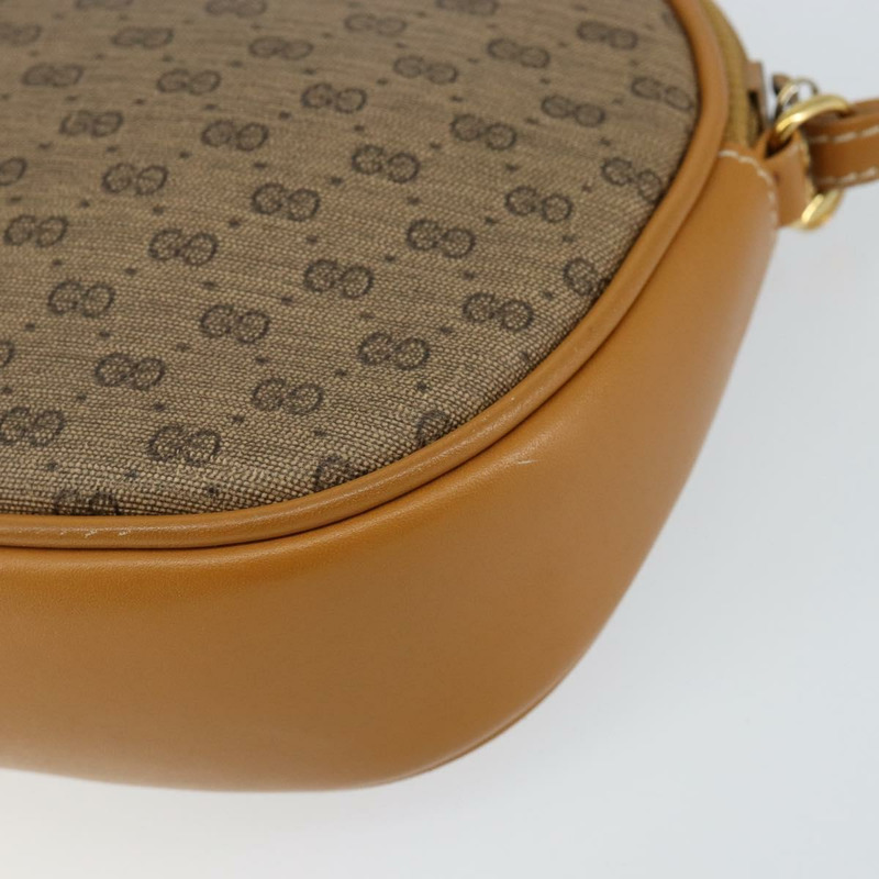 【日本直送】GUCCI Micro GG Supreme 手提包 PVC 皮革 棕色 金色 007 084 0094 正品 BA7247-14