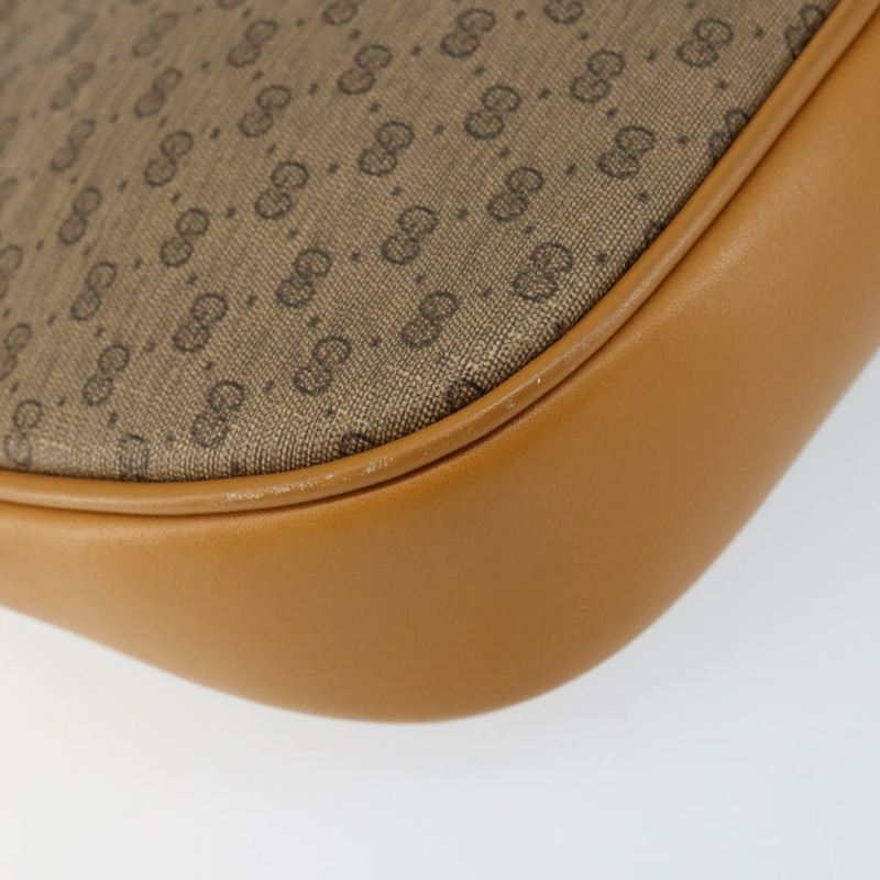 【日本直送】GUCCI Micro GG Supreme 手提包 PVC 皮革 棕色 金色 007 084 0094 正品 BA7247-15