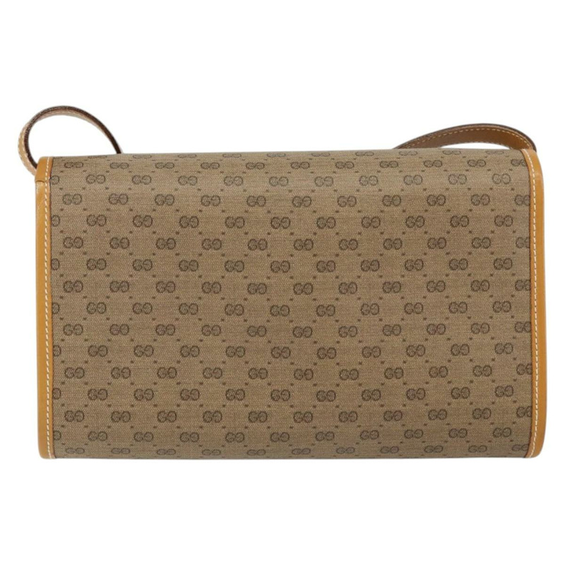 【日本直送】GUCCI Micro GG Supreme 單肩包 PVC 米色 金色 004 89 0265 正品 BA7244-1