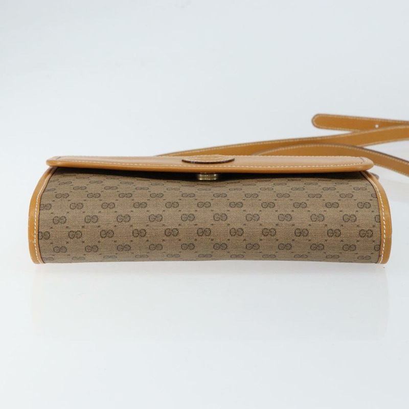 【日本直送】GUCCI Micro GG Supreme 單肩包 PVC 米色 金色 004 89 0265 正品 BA7244-4