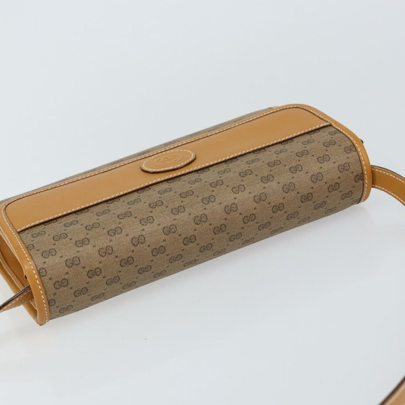 【日本直送】GUCCI Micro GG Supreme 單肩包 PVC 米色 金色 004 89 0265 正品 BA7244-5