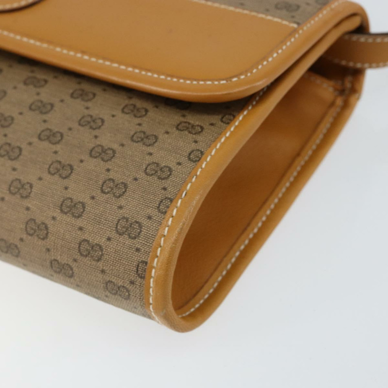 【日本直送】GUCCI Micro GG Supreme 單肩包 PVC 米色 金色 004 89 0265 正品 BA7244-8