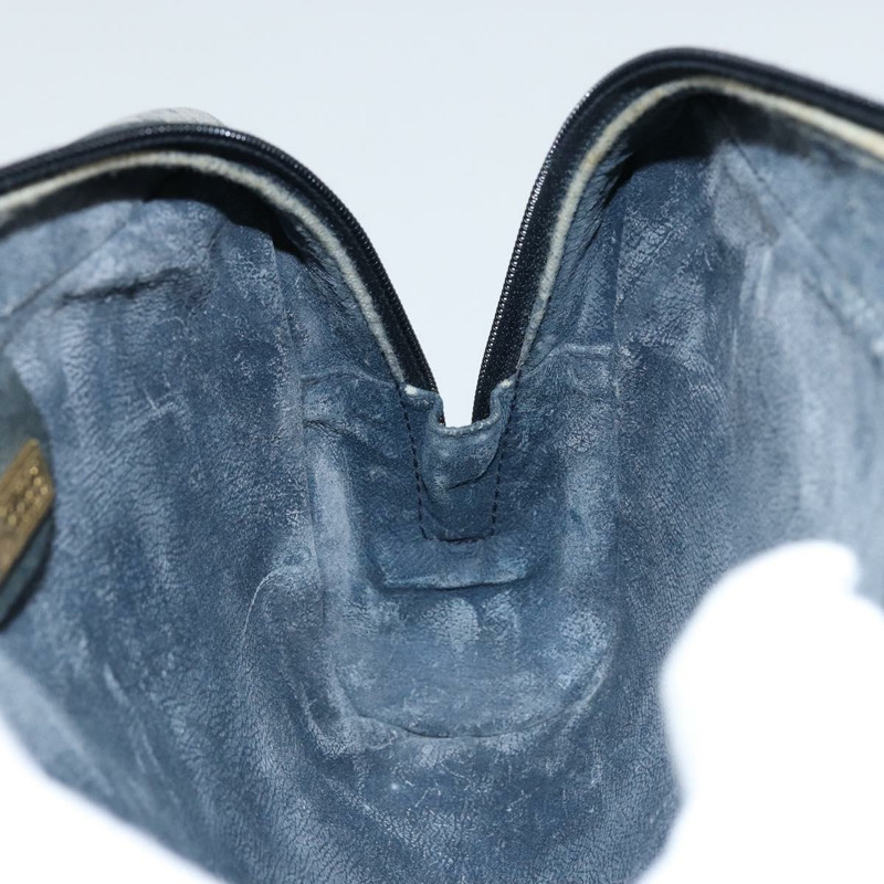 【日本直送】GUCCI Micro GG 帆布手拿包 PVC 皮革 海軍藍 金色 014 89 0094 正品 BA7239-10