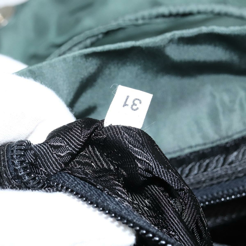 【日本直送】PRADA 雙肩包 尼龍 卡其色 銀色 正品 121319-10