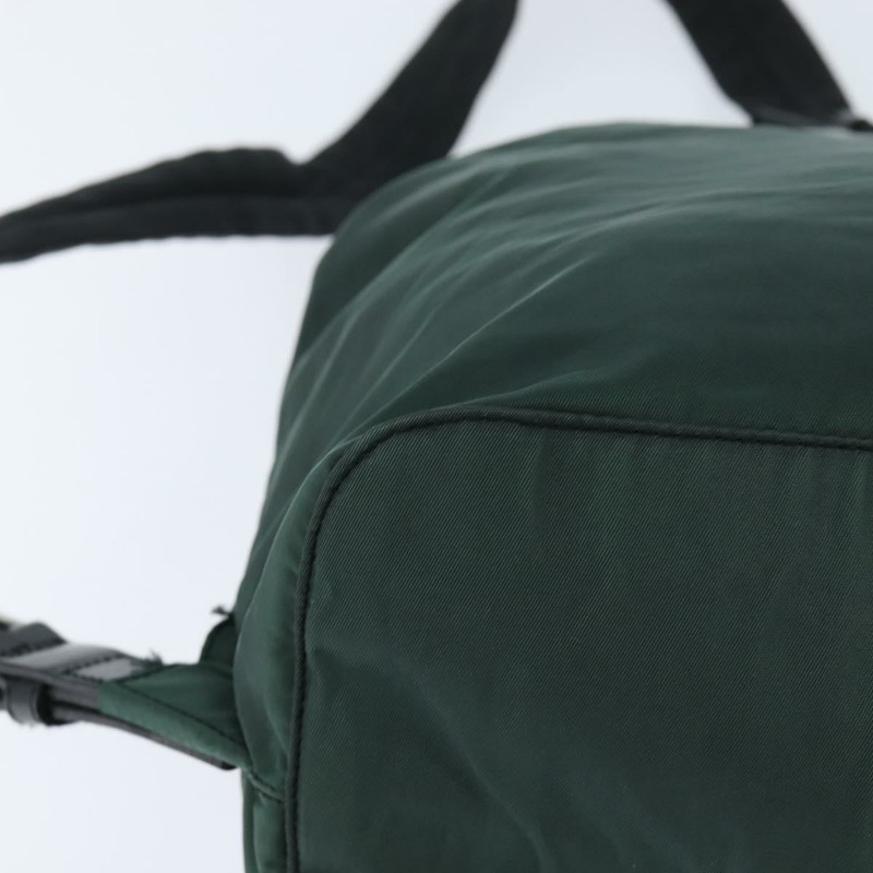 【日本直送】PRADA 雙肩包 尼龍 卡其色 銀色 正品 121319-15