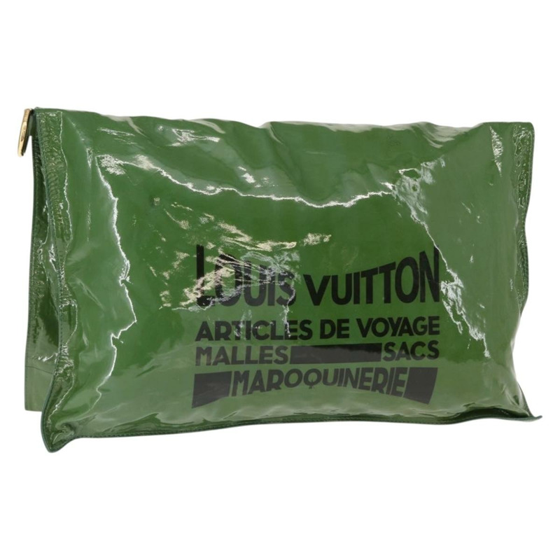 【日本直送】路易威登(LOUIS VUITTON)漆皮綠色肩背包 M93187 LV Auth 128536-0