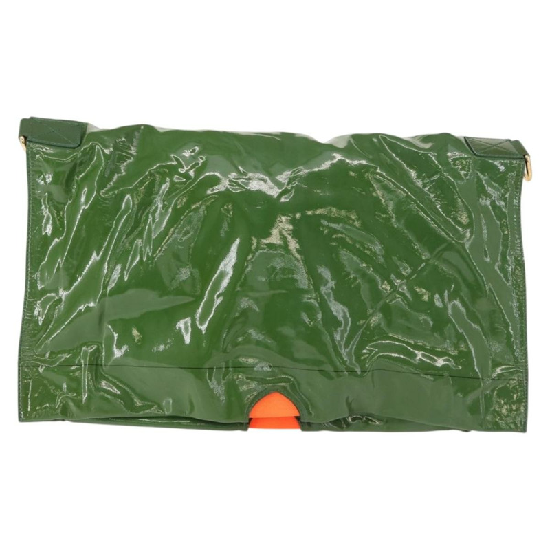 【日本直送】路易威登(LOUIS VUITTON)漆皮綠色肩背包 M93187 LV Auth 128536-1