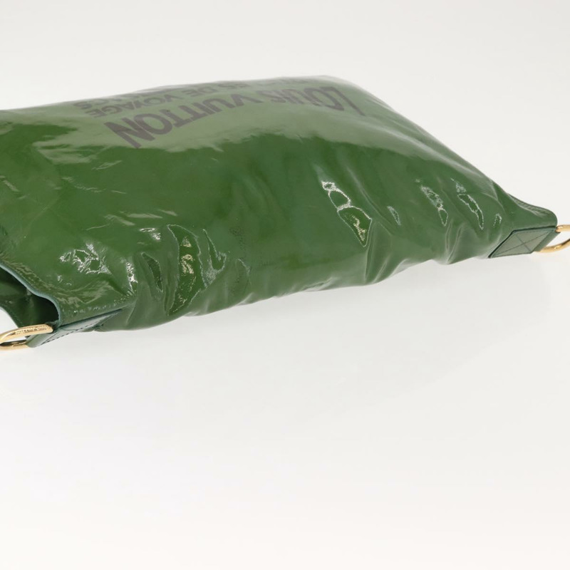【日本直送】路易威登(LOUIS VUITTON)漆皮綠色肩背包 M93187 LV Auth 128536-4