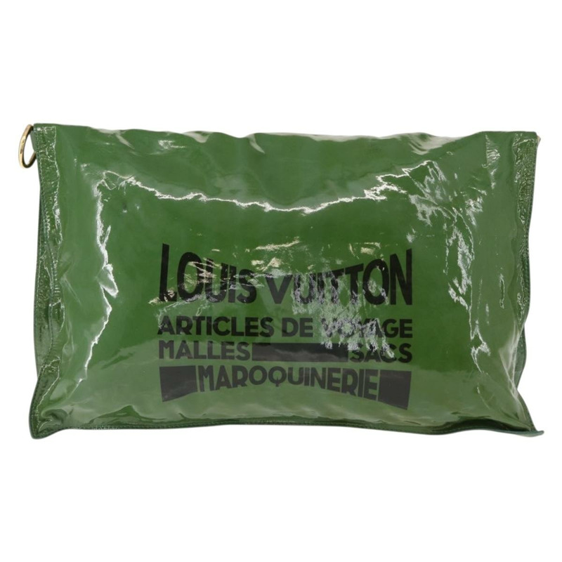 【日本直送】路易威登(LOUIS VUITTON)漆皮綠色肩背包 M93187 LV Auth 128536-12