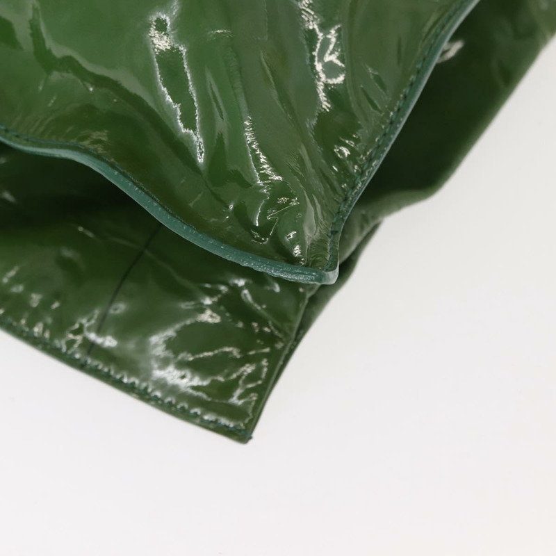 【日本直送】路易威登(LOUIS VUITTON)漆皮綠色肩背包 M93187 LV Auth 128536-13