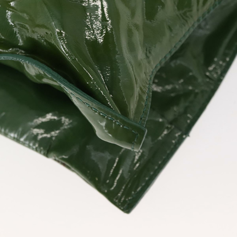 【日本直送】路易威登(LOUIS VUITTON)漆皮綠色肩背包 M93187 LV Auth 128536-14