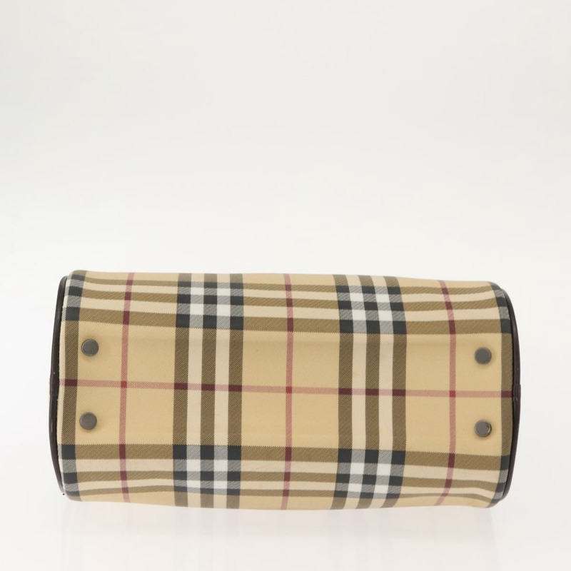 【日本直送】BURBERRY Nova 格紋手提包 PVC 米色 正品 BA7358-4