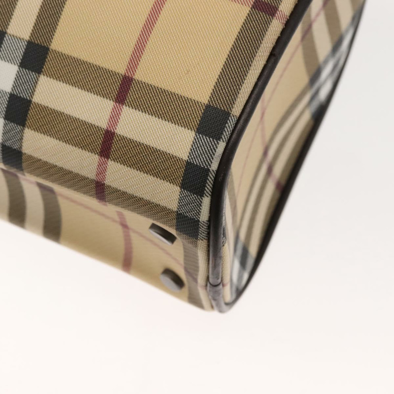 【日本直送】BURBERRY Nova 格紋手提包 PVC 米色 正品 BA7358-15