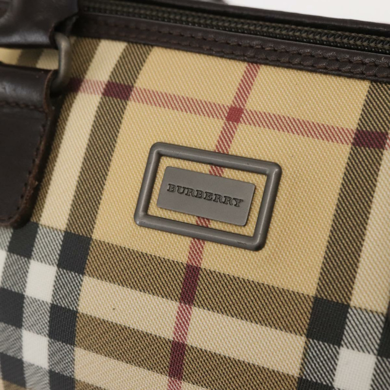 【日本直送】BURBERRY Nova 格紋手提包 PVC 米色 正品 BA7358-16