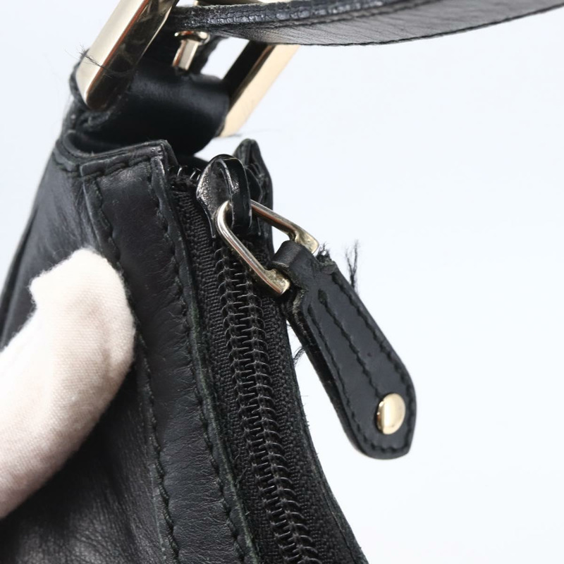 【日本直送】GUCCI GG帆布單肩包 奧特萊斯 黑色金色 262903 正品 148947-9