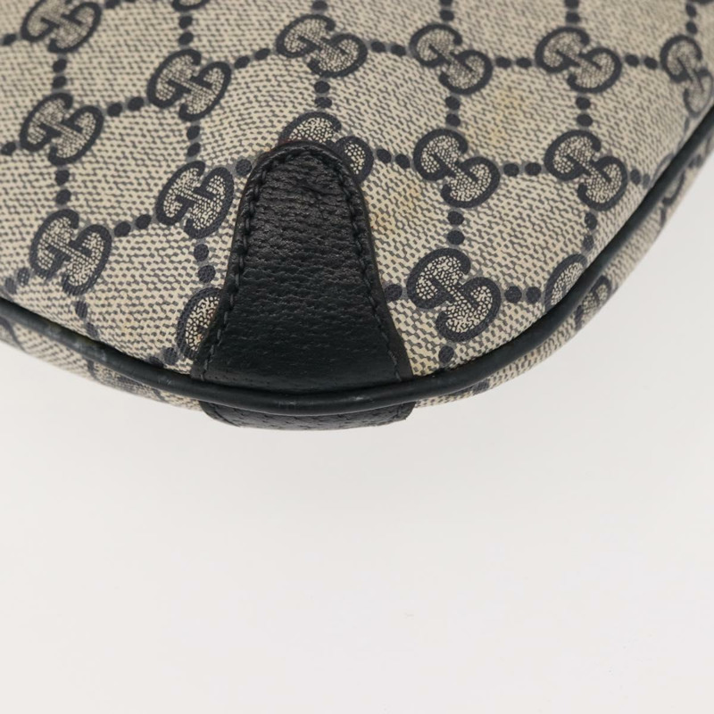 【日本直送】GUCCI GG Supreme Sherry Line 單肩包 PVC 海軍藍 金色 39 02 026 正品 148943-14