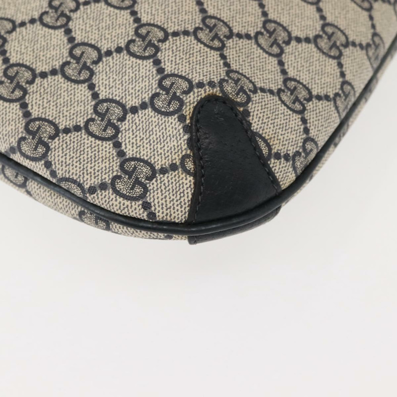 【日本直送】GUCCI GG Supreme Sherry Line 單肩包 PVC 海軍藍 金色 39 02 026 正品 148943-15