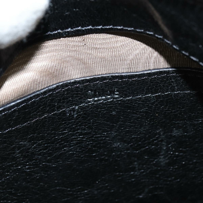 【日本直送】Chloe 手提包 皮革 兩用 黑色 金色 正品 BA7369-18