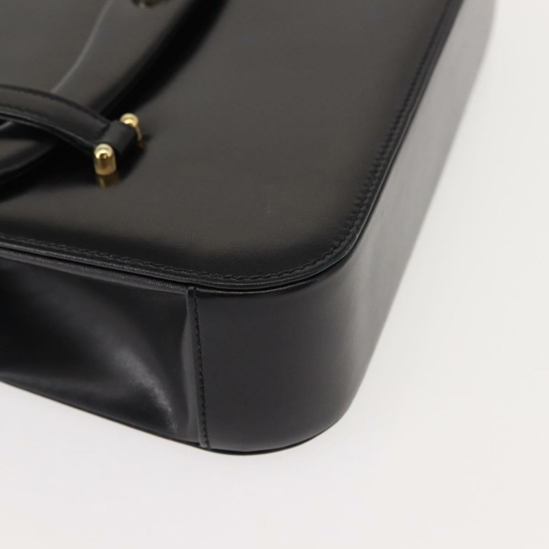 【日本直送】GUCCI 手提包 皮革 黑色 金色 正品 149354-8