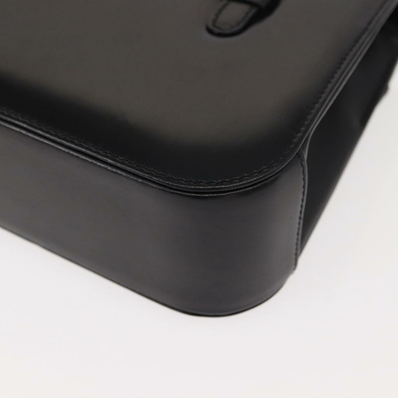 【日本直送】GUCCI 手提包 皮革 黑色 金色 正品 149354-15