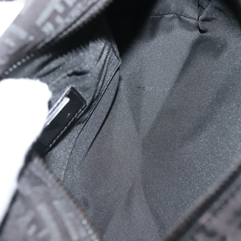 【日本直送】FENDI Zucchino 帆布手提包 黑色 正品 148858-10