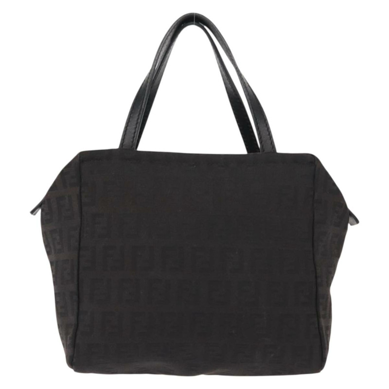 【日本直送】FENDI Zucchino 帆布手提包 黑色 正品 148858-12