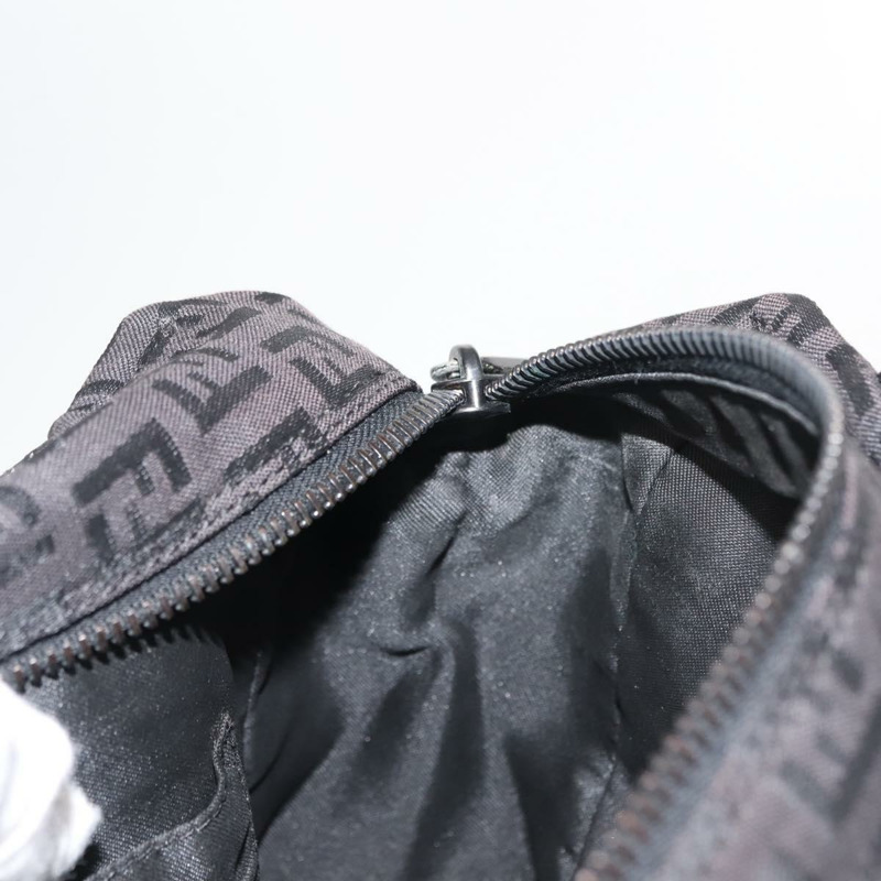 【日本直送】FENDI Zucchino 帆布手提包 黑色 正品 148858-17