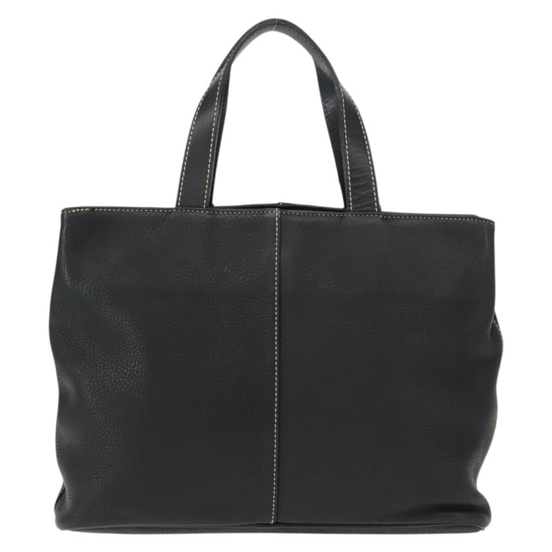 【日本直送】Burberrys 手提包 皮革 黑色 金色 正品 149318-1