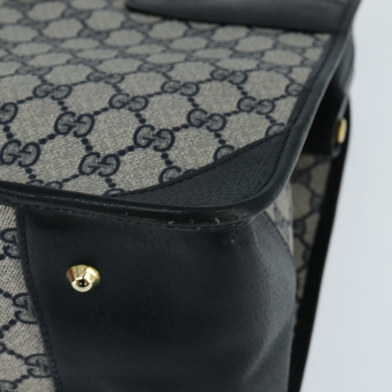 【日本直送】GUCCI GG Supreme 波士頓包 PVC 海軍藍 金色 24 013 3983 正品 148800-15