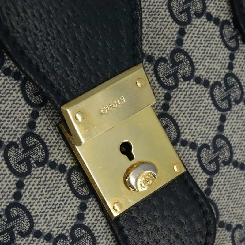 【日本直送】GUCCI GG Supreme 波士頓包 PVC 海軍藍 金色 24 013 3983 正品 148800-16