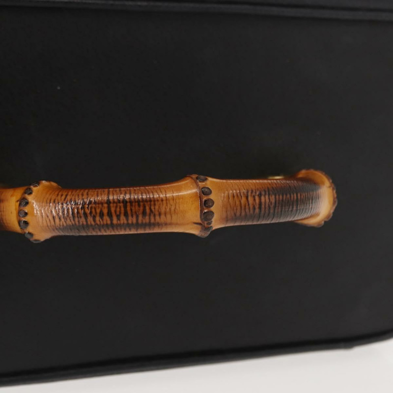 【日本直送】GUCCI 竹節化妝包 皮革 海軍藍 金色 013 122 2491 正品 148821-6