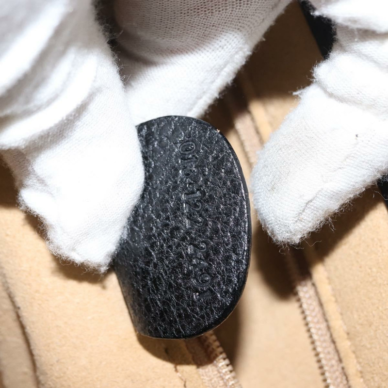 【日本直送】GUCCI 竹節化妝包 皮革 海軍藍 金色 013 122 2491 正品 148821-11