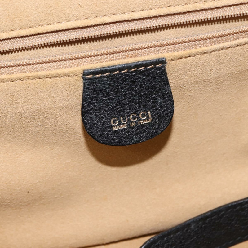 【日本直送】GUCCI 竹節化妝包 皮革 海軍藍 金色 013 122 2491 正品 148821-17