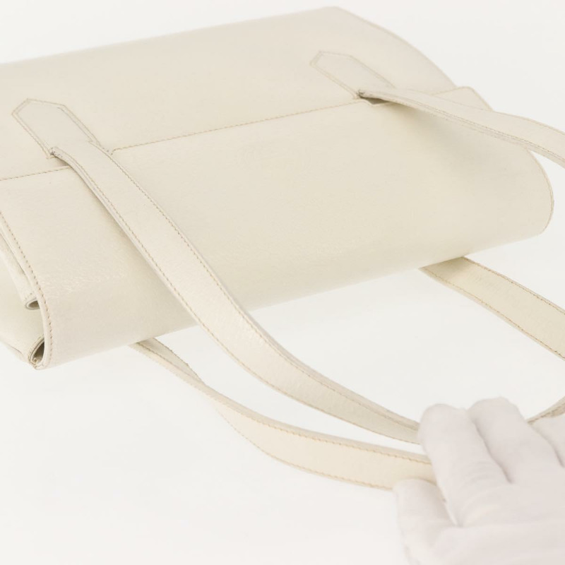 【日本直送】GUCCI 手提包 皮革 白色 金色 正品 148822-5