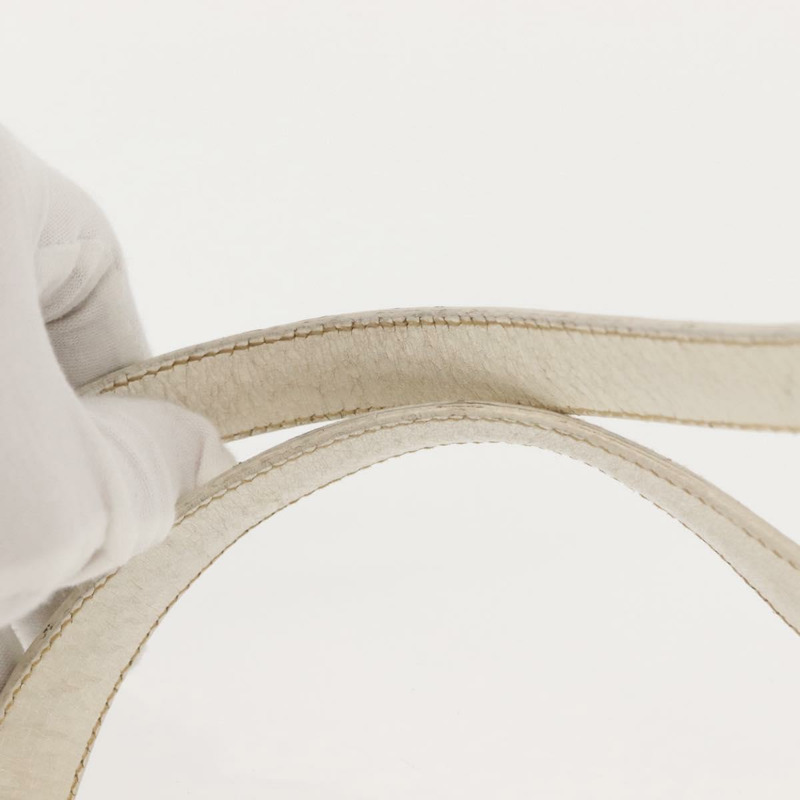 【日本直送】GUCCI 手提包 皮革 白色 金色 正品 148822-7