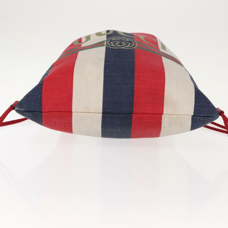 【日本直送】GUCCI帆布雙肩包 藍紅配色 473872 正品 BA7277-4