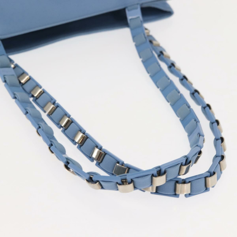 【日本直送】Salvatore Ferragamo 帆布手提包 藍色 銀色 正品 BA7336-7