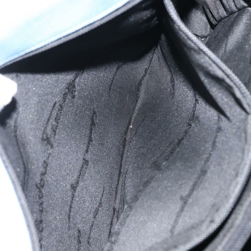 【日本直送】Salvatore Ferragamo 帆布手提包 藍色 銀色 正品 BA7336-21