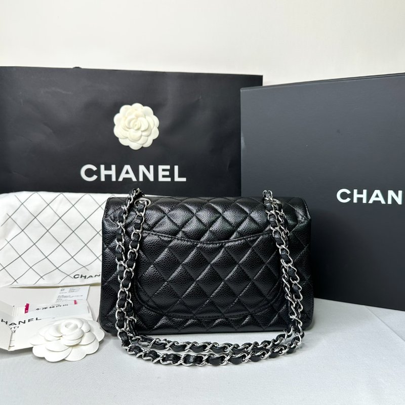 CHANEL 荔枝黑銀牛Coco 23-1