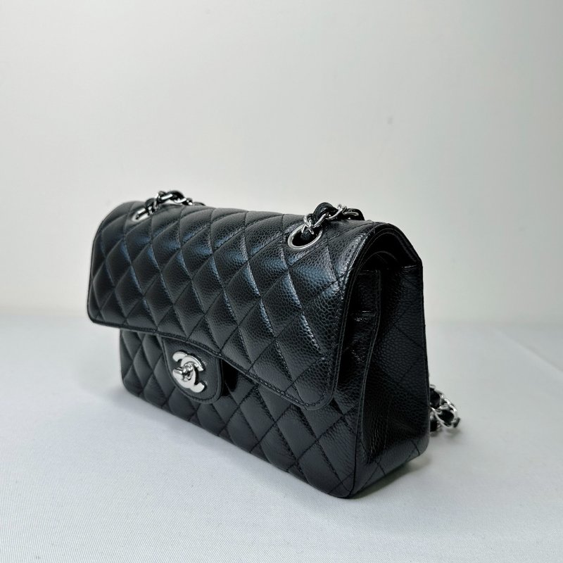 CHANEL 荔枝黑銀牛Coco 23-2