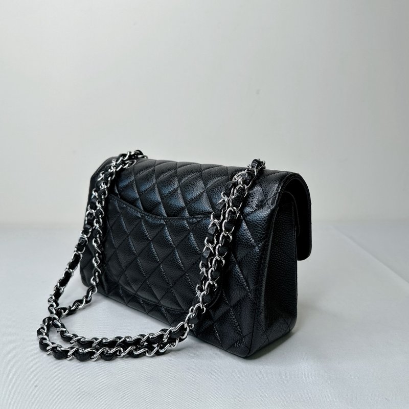 CHANEL 荔枝黑銀牛Coco 23-4