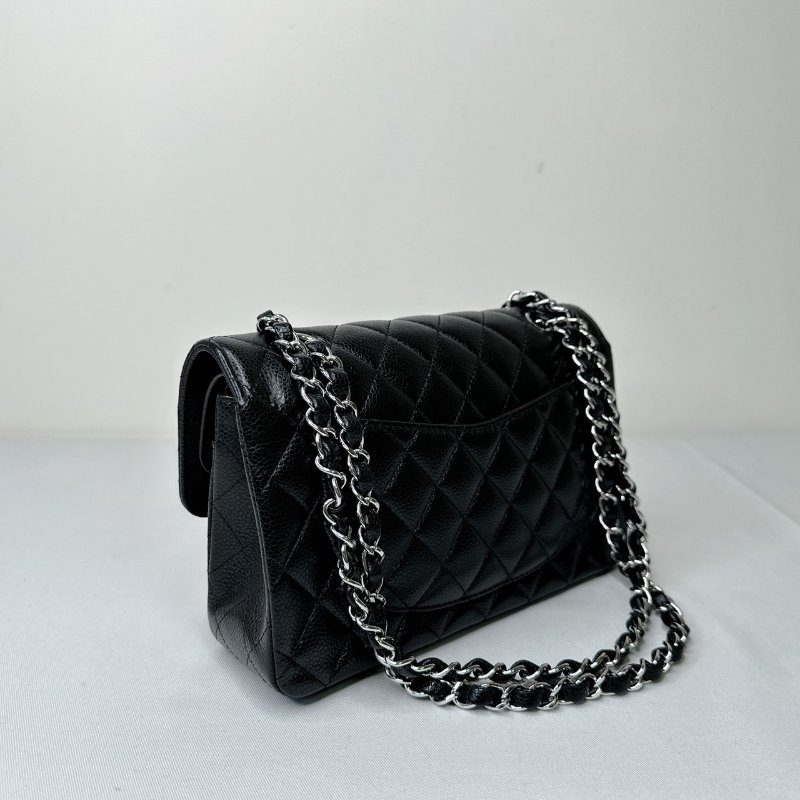 CHANEL 荔枝黑銀牛Coco 23-5