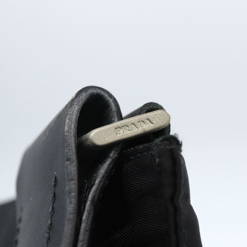 【日本直送】PRADA 單肩包 尼龍 黑色 銀色 正品 148790-8