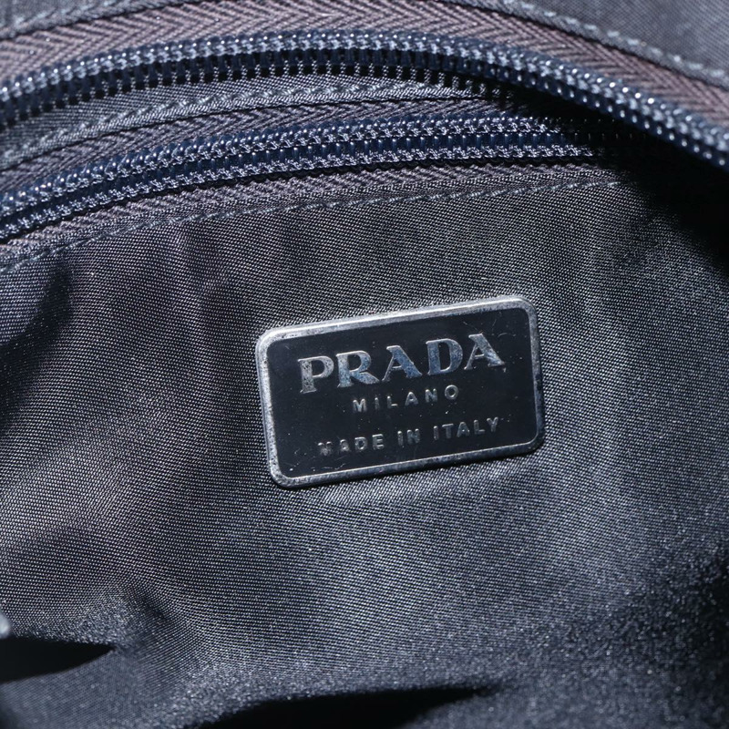 【日本直送】PRADA 單肩包 尼龍 黑色 銀色 正品 148790-18