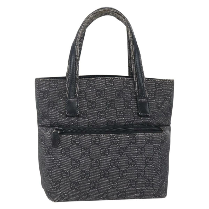 【日本直送】GUCCI GG帆布手提包 暢貨 黑色 銀色 105651 正品 148837-0