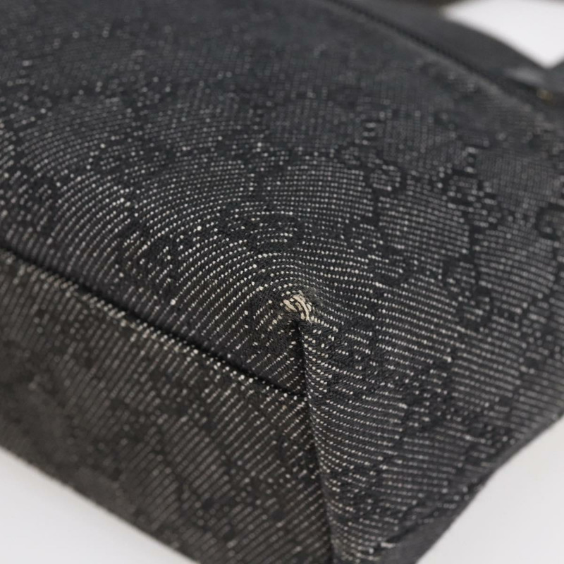 【日本直送】GUCCI GG帆布手提包 暢貨 黑色 銀色 105651 正品 148837-8