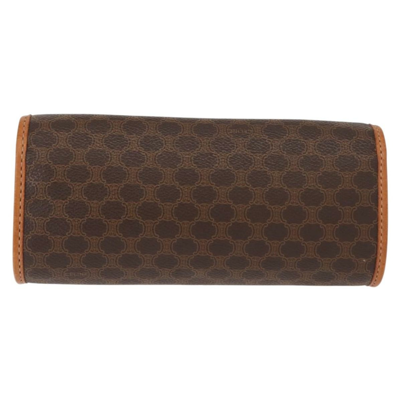 【日本直送】CELINE Macadam帆布手拿包 PVC皮革 棕色 正品 148953-1