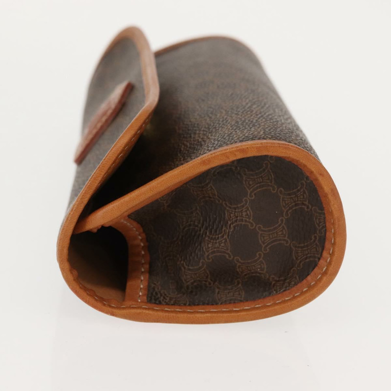 【日本直送】CELINE Macadam帆布手拿包 PVC皮革 棕色 正品 148953-3