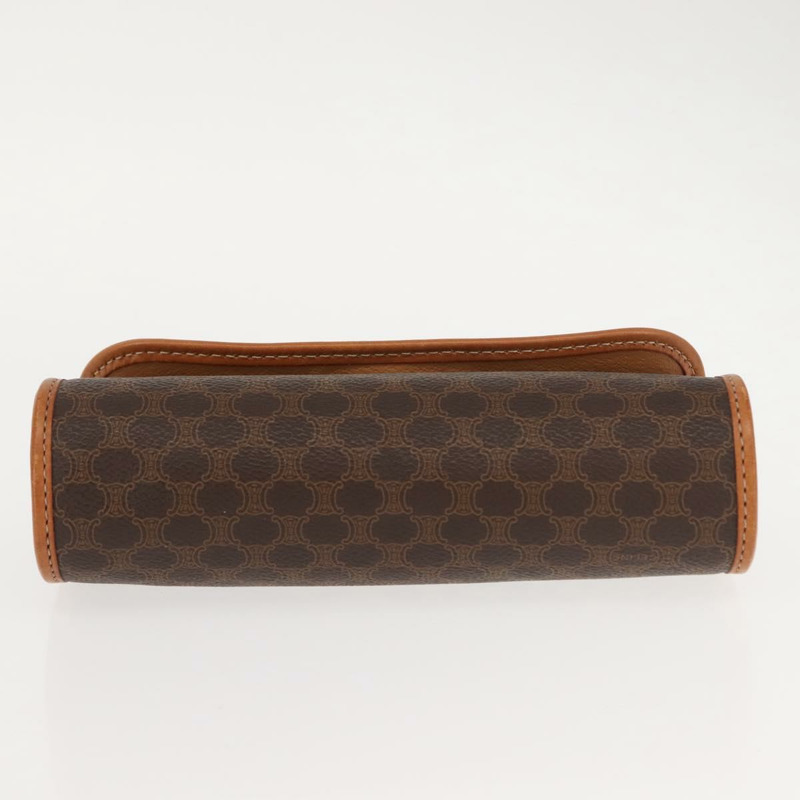 【日本直送】CELINE Macadam帆布手拿包 PVC皮革 棕色 正品 148953-5